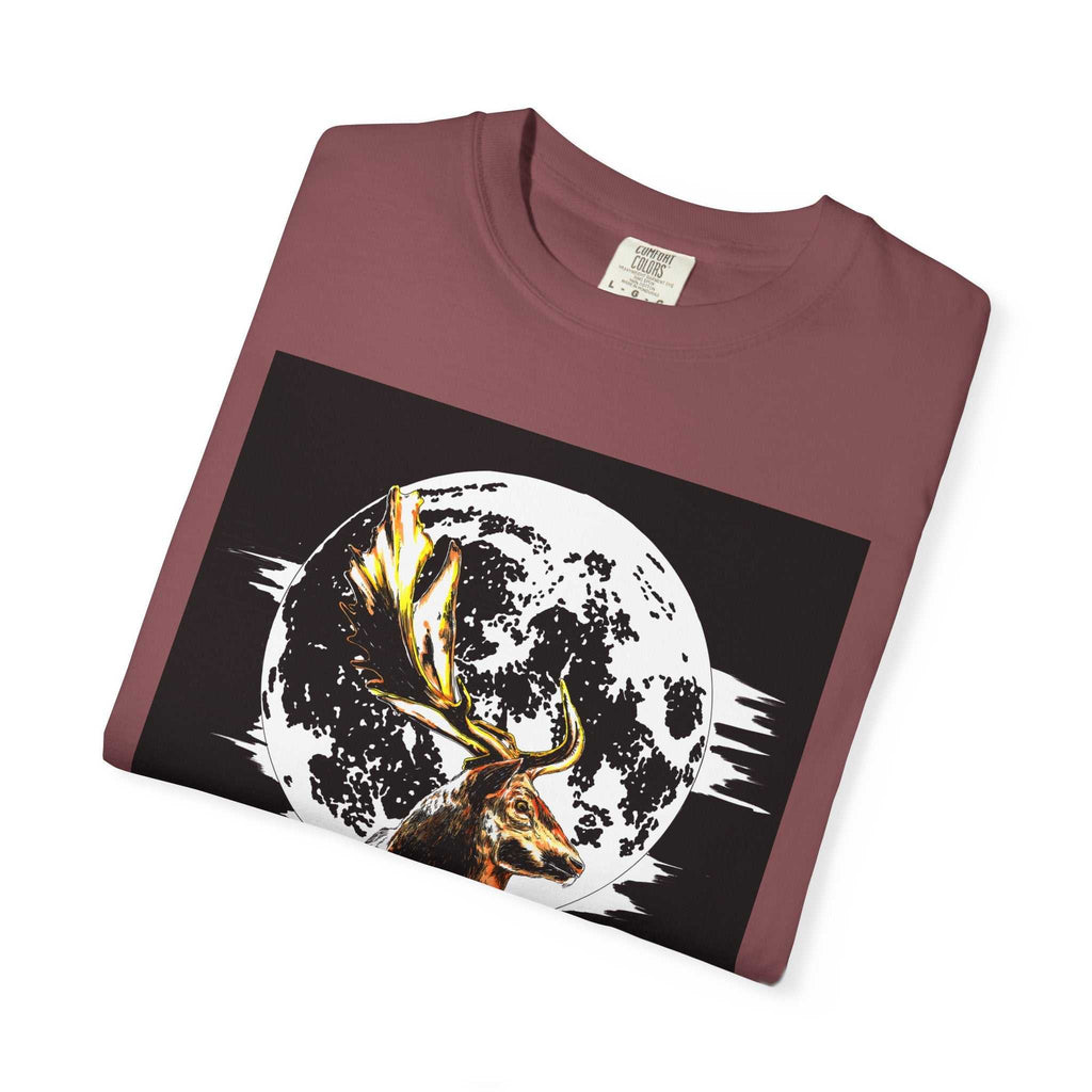 Moonlit Stag Unisex T-Shirt - Nature-Inspired Graphic Tee