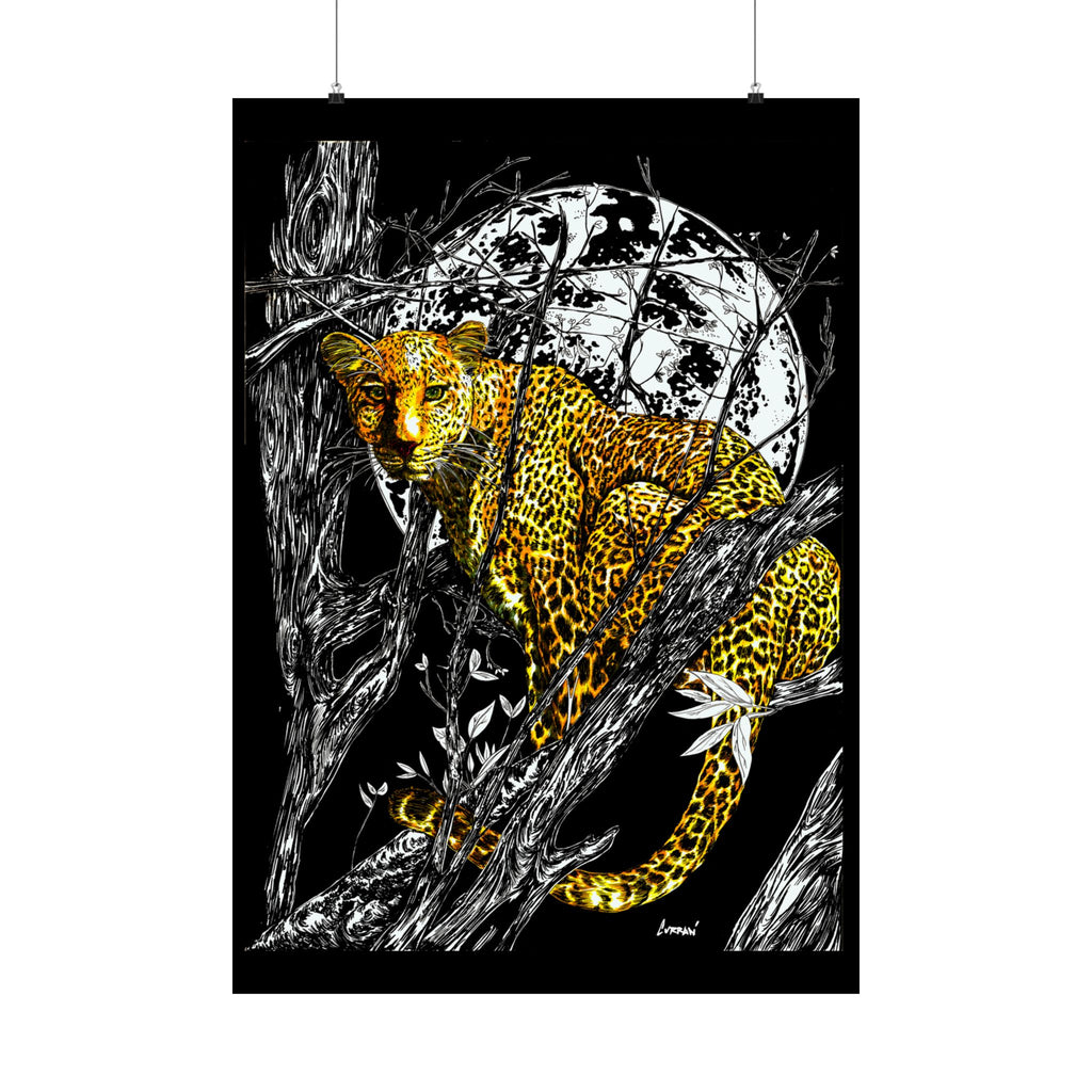 Majestic Leopard Satin Poster - 300gsm Art Print