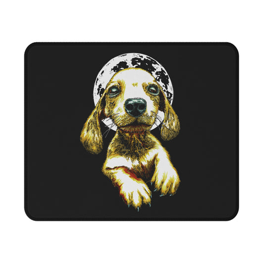 Puppy Moon Non-Slip Gaming Mouse Pad, Perfect for Pet Lovers
