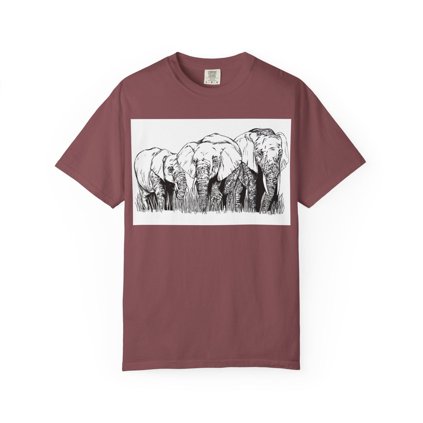 Eco-Friendly Elephant Graphic Unisex T-Shirt
