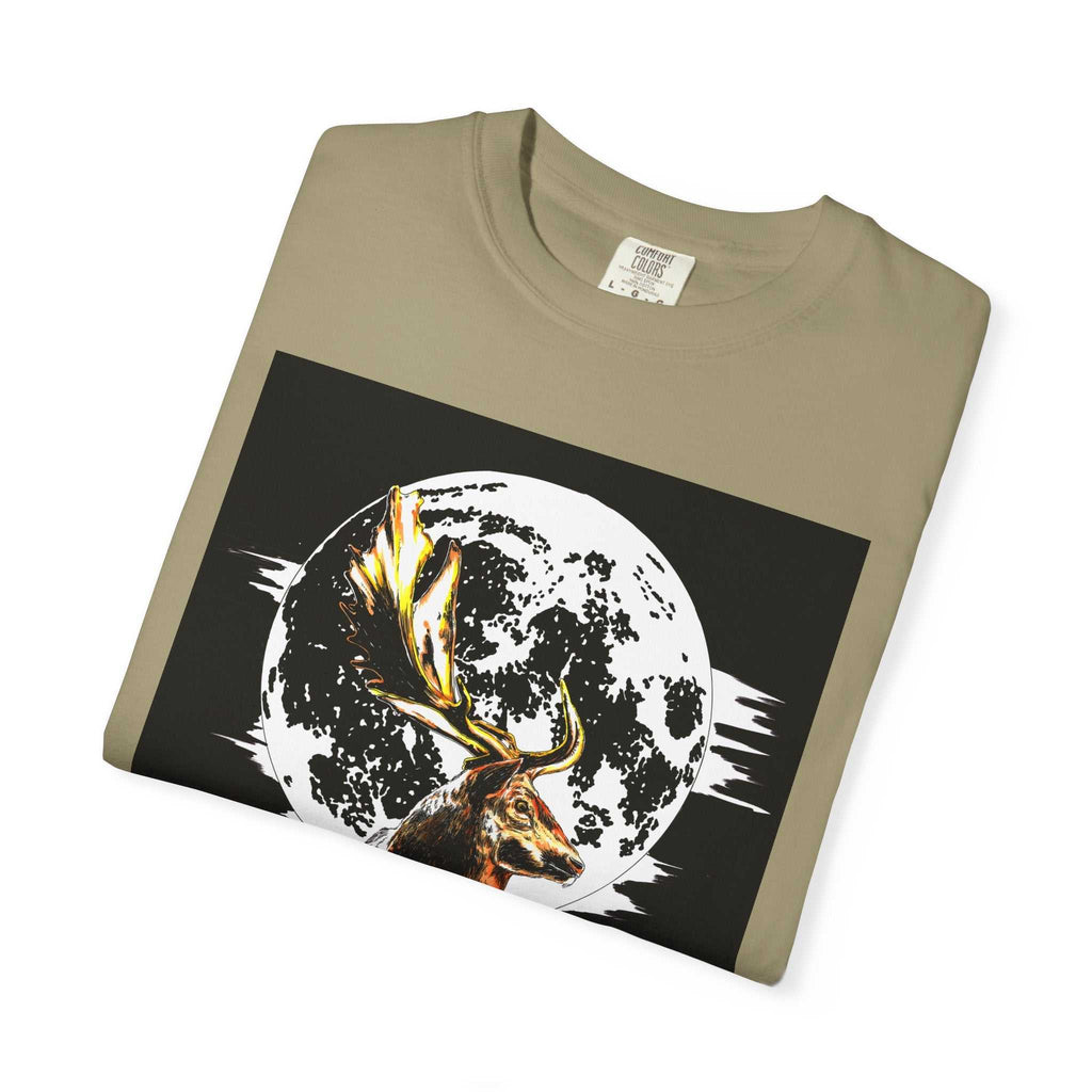 Moonlit Stag Unisex T-Shirt - Nature-Inspired Graphic Tee