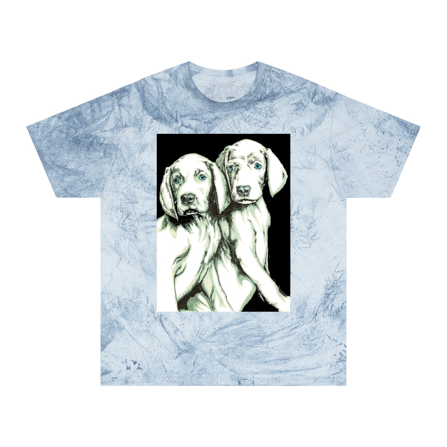 Color Blast Unisex T-Shirt with Playful Dog Design