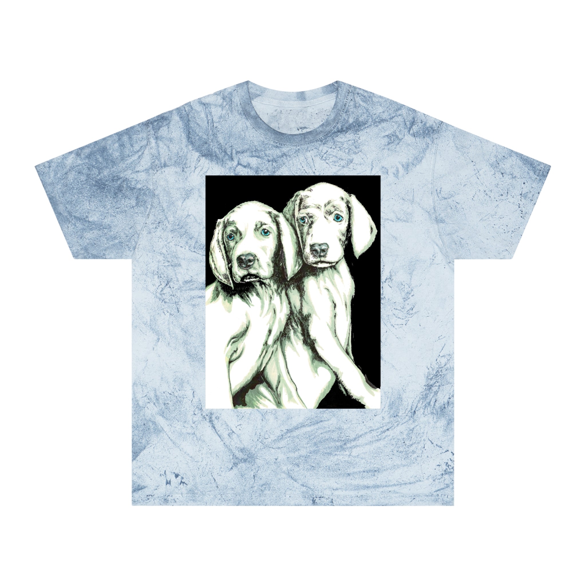 Color Blast Unisex T-Shirt with Playful Dog Design