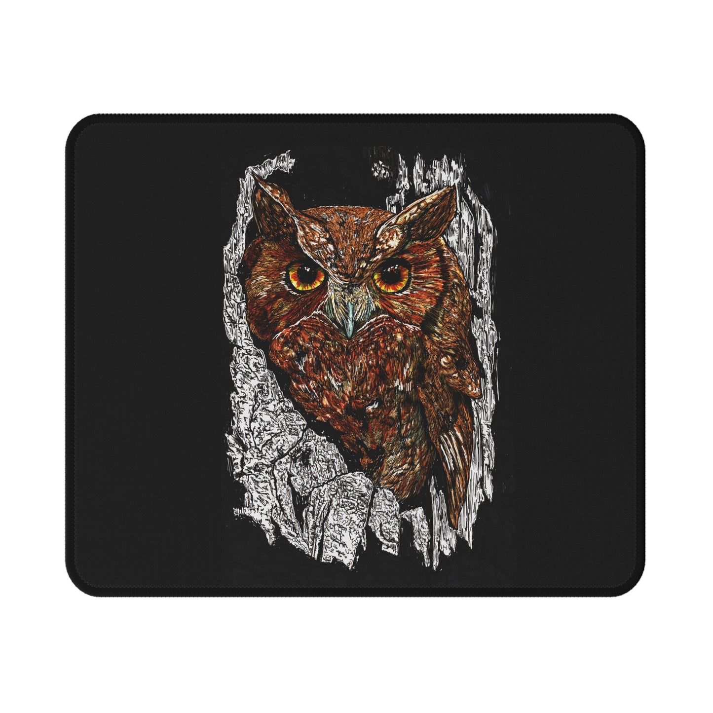 Owl Design Non-Slip Gaming Mouse Pad - Perfect for Gamers and Nature Lovers