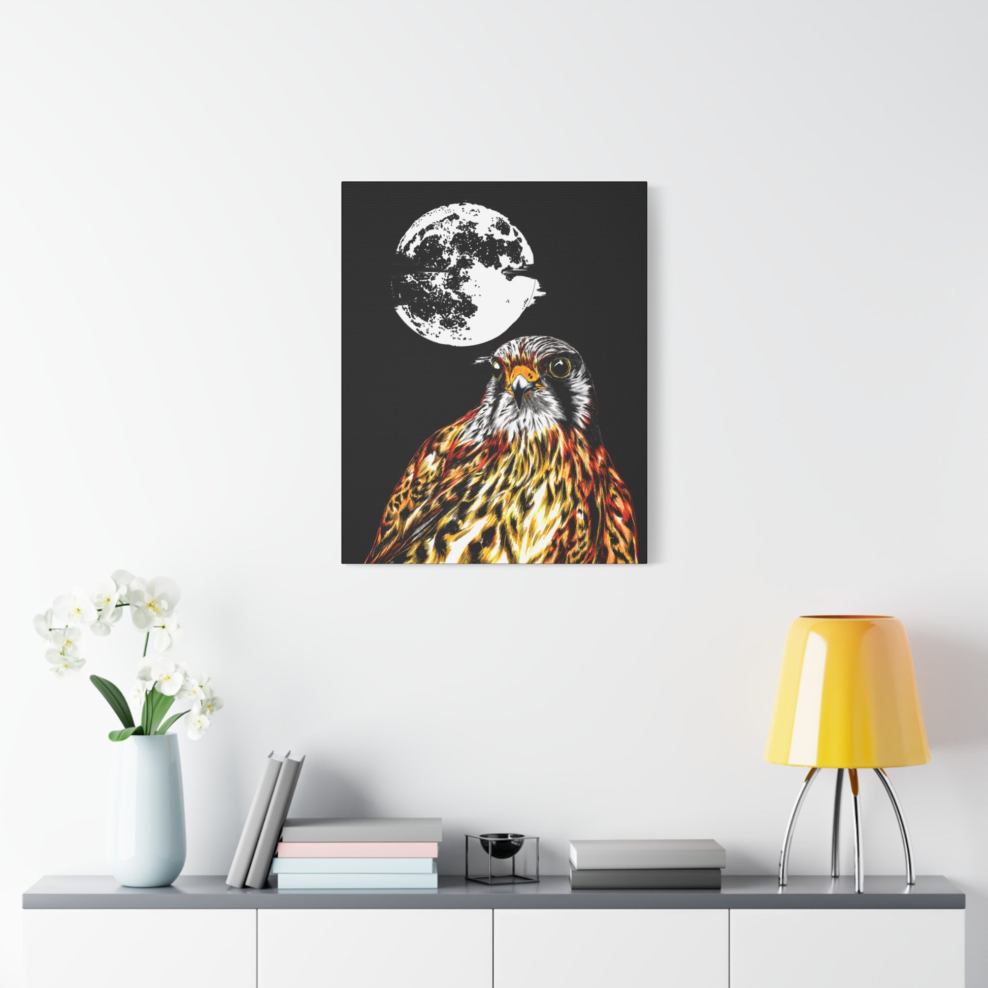 Falcon Wall Art, Falcon Print, Wildlife Art, Bird of Prey