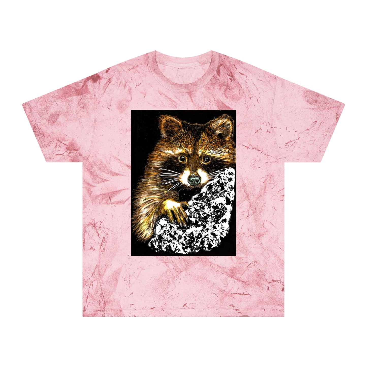Raccoon Tree Unisex T Shirt Hand Drawn Art