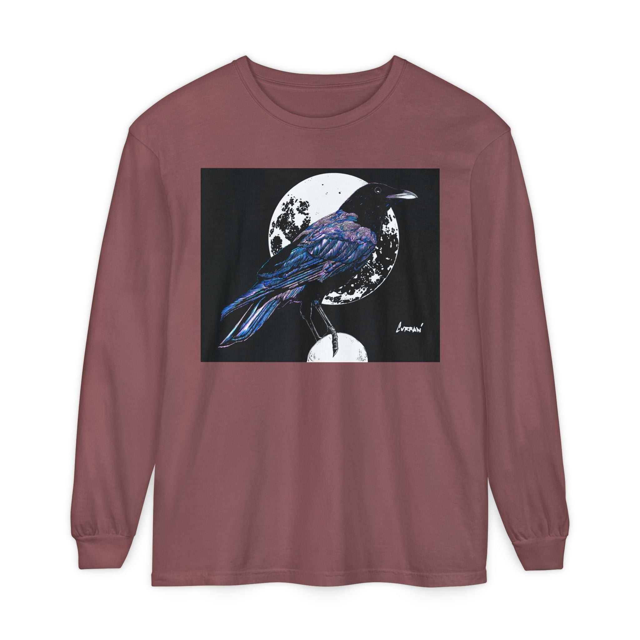 Mystical Crow Long Sleeve T Shirt Unisex