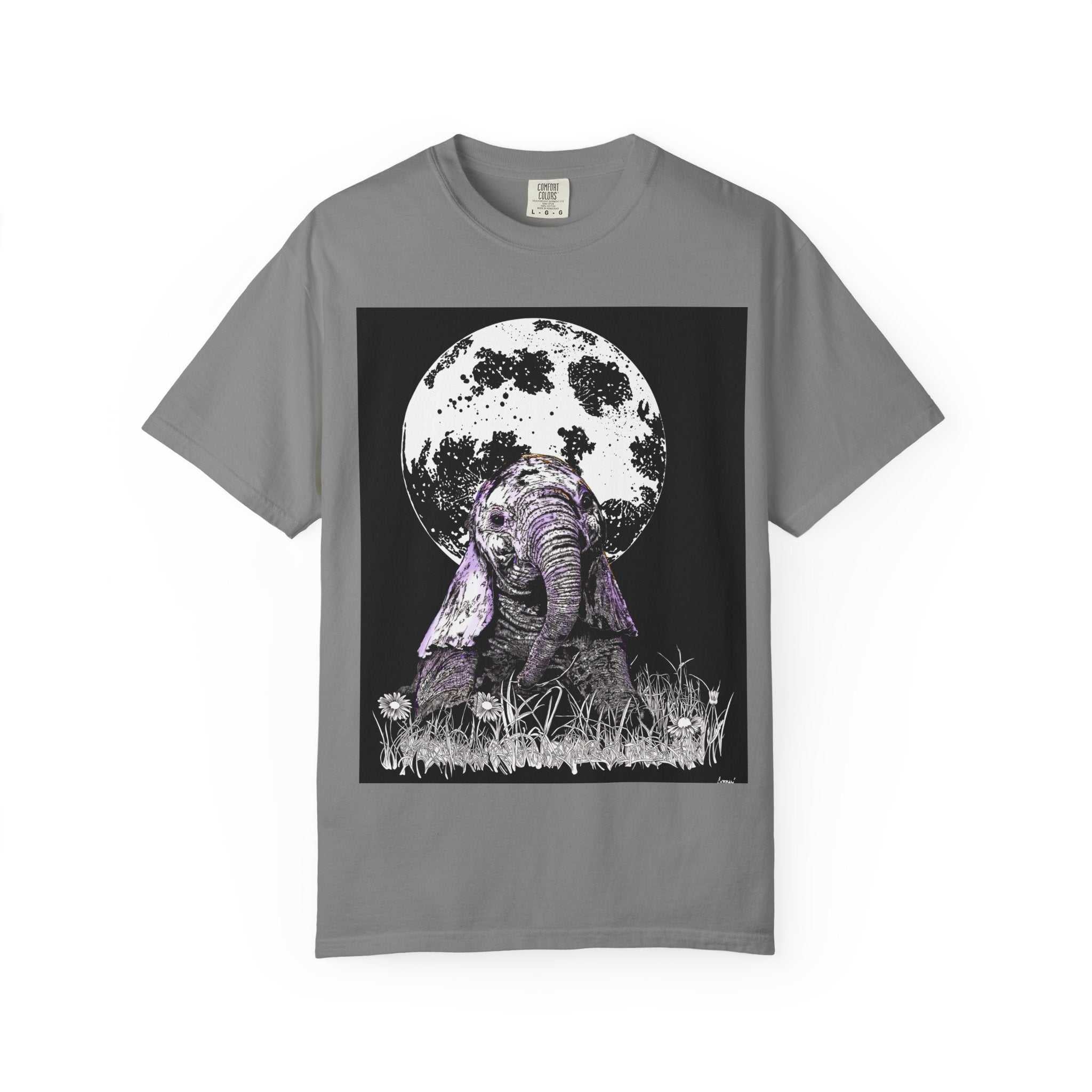Baby Elephant Unisex T-shirt | Eco-Friendly Garment-Dyed Tee