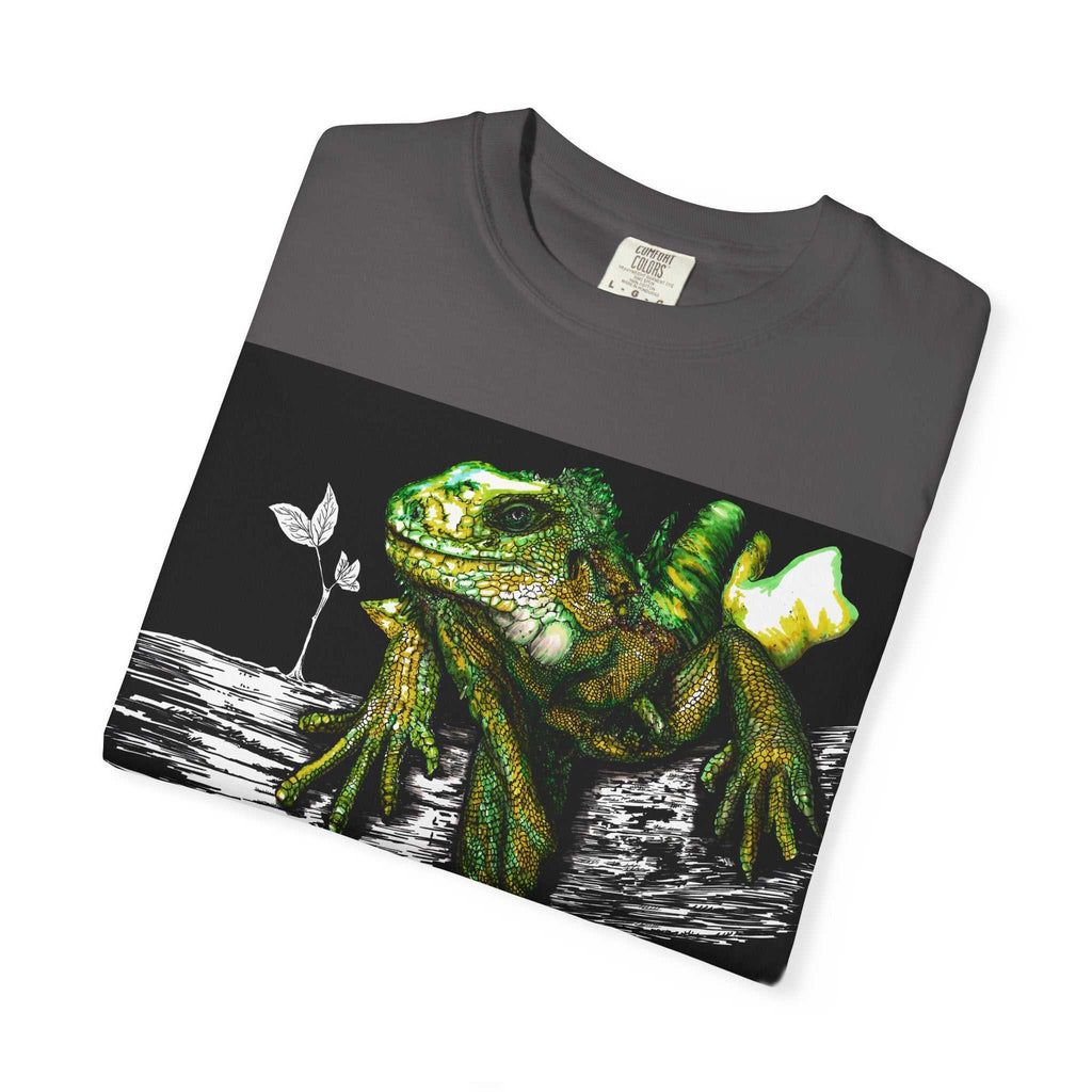 Iguana Unisex T-shirt - Hand Painted Art Design
