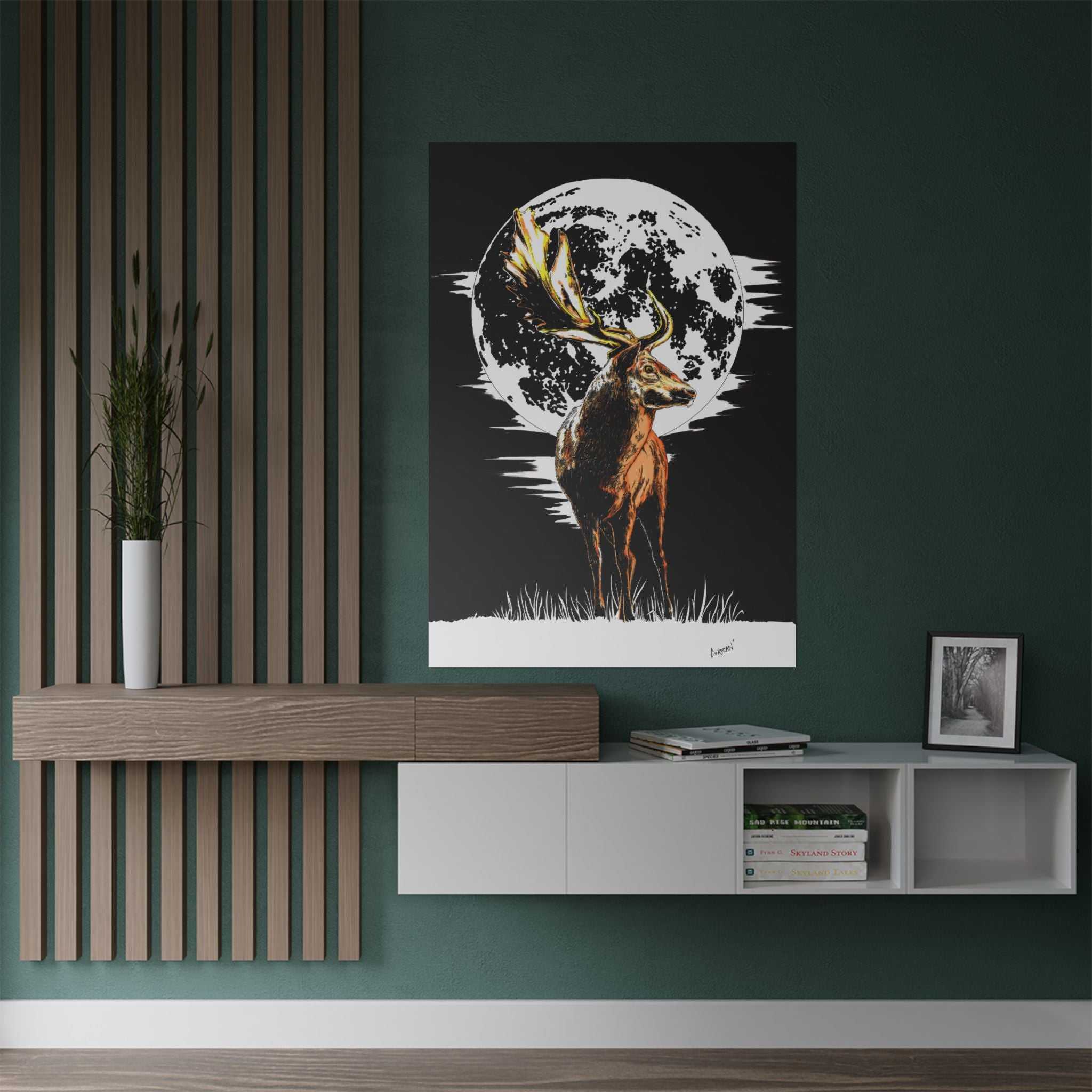 Deer Satin Poster - 300gsm Art Print for Nature Lovers