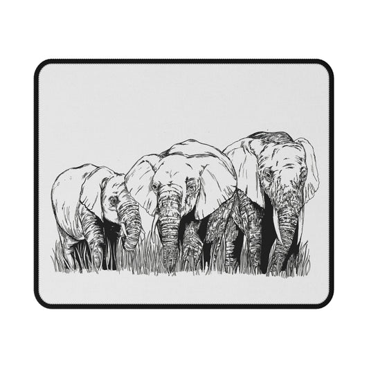 Elephant Family Non-Slip Gaming Mouse Pad