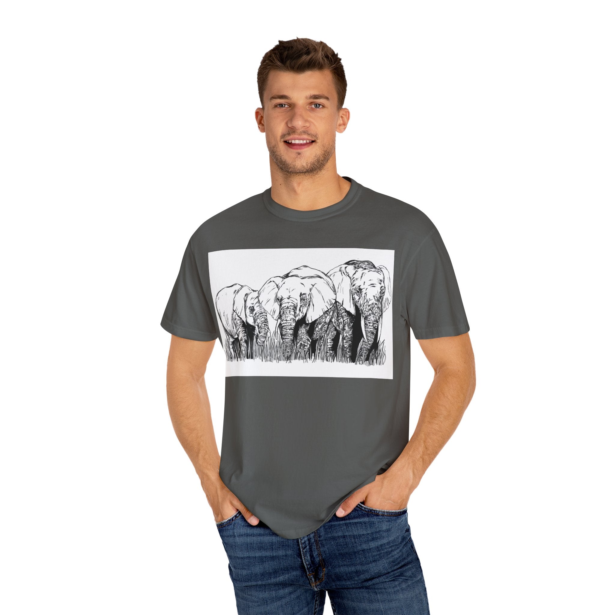 Eco-Friendly Elephant Graphic Unisex T-Shirt