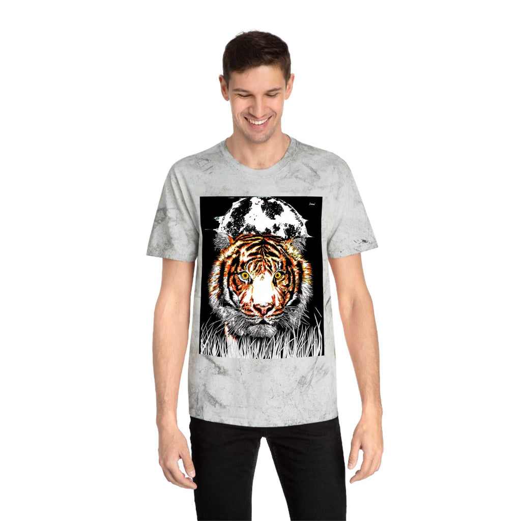 Color Blast Tiger Unisex T Shirt Original Hand Drawn Art