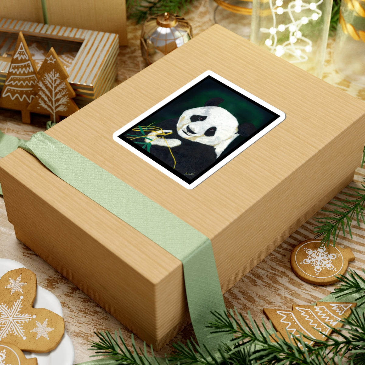 Giant Panda Kiss-Cut Stickers - for Laptops and Journals