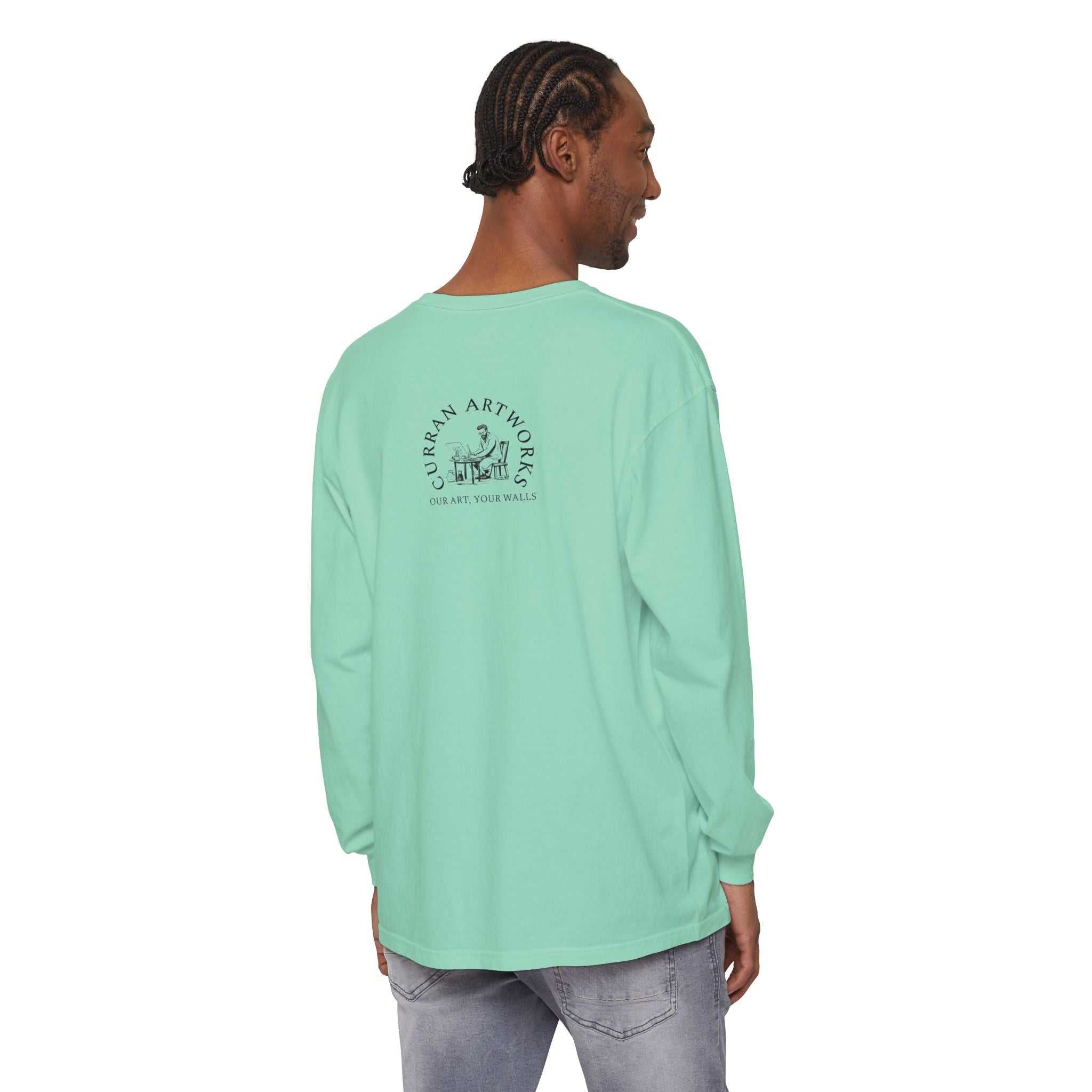 Moonlit Stag Long Sleeve T-Shirt - Unisex Nature Apparel
