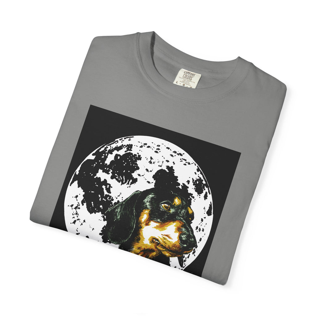 Dachshund Puppies Full Moon Dog Lovers T-Shirt