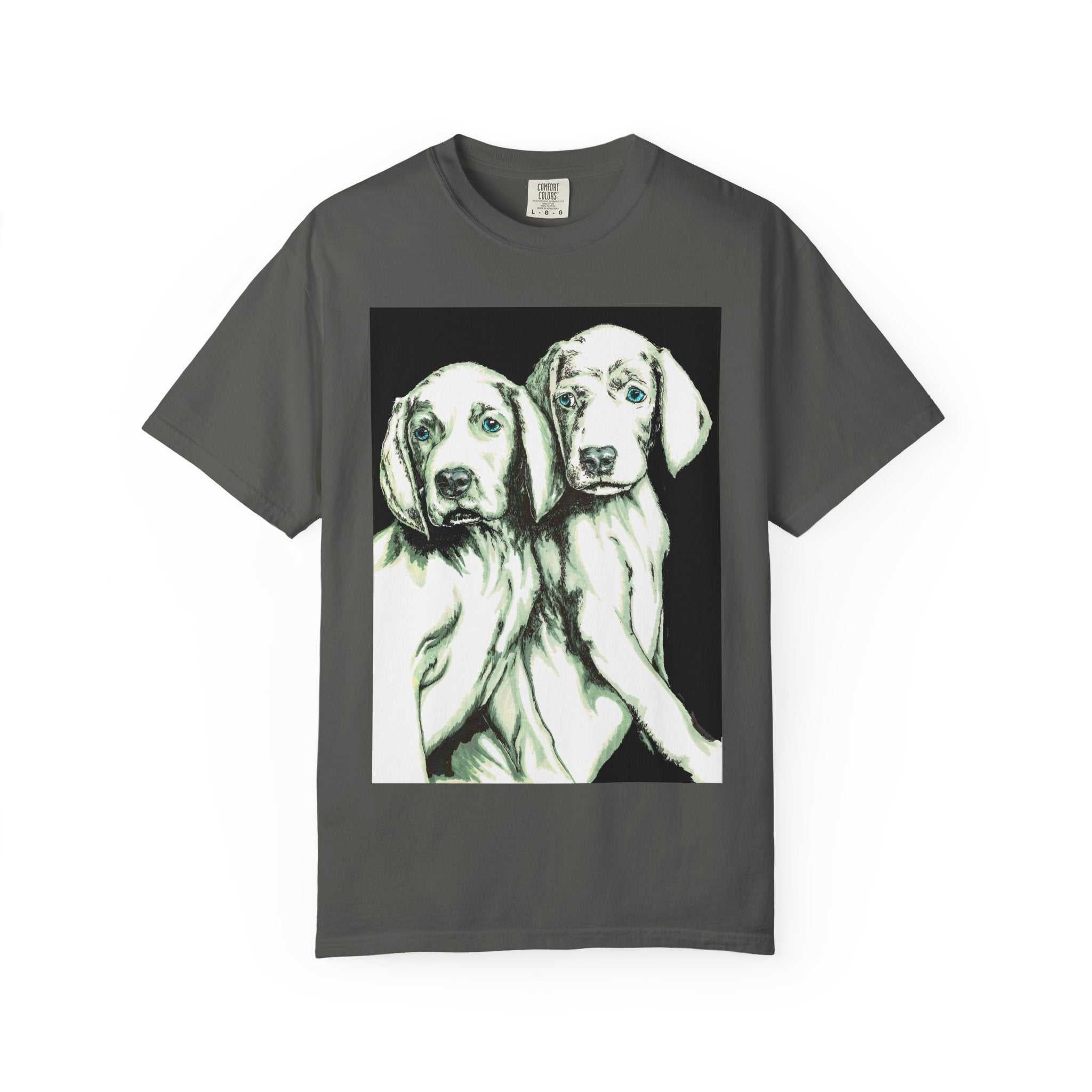Fall in love with our Puppy Love Unisex Tee featuring the Hand Drawn Original Art. Perfect for dog and pet lovers everywhere!