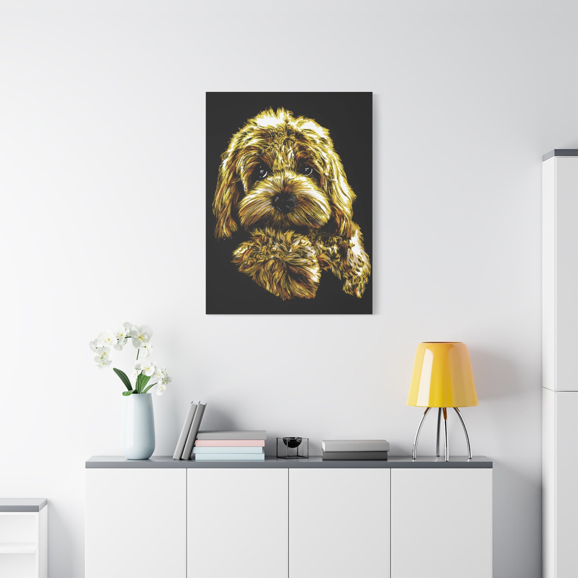 Goldendoodle Print, Hand-Drawn Original Dog Art,