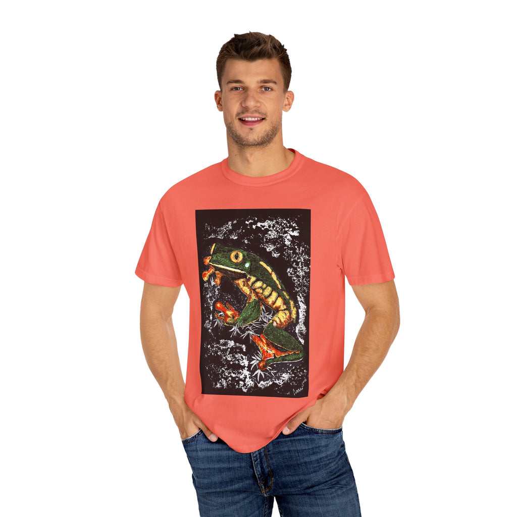 Colorful Frog Unisex T-shirt - Eco-Friendly Art Tee