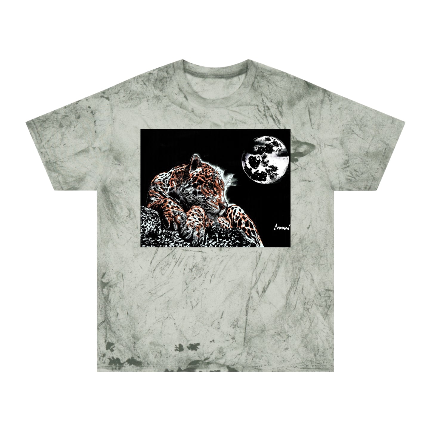 Leopard in the Moonlight T Shirt Original Hand Drawn Art