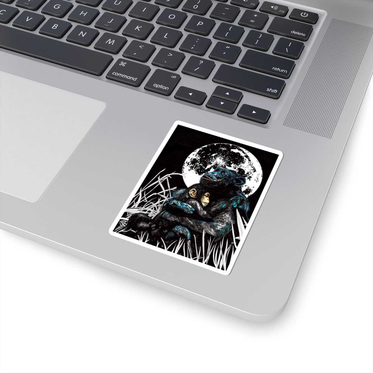 Moonlit Affection Monkey Kiss-Cut Stickers