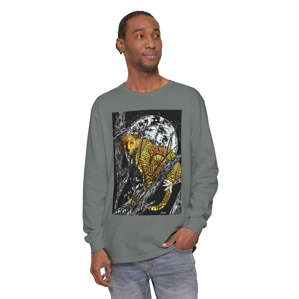 Wild Cheetah Unisex Long Sleeve T Shirt Eco-Friendly