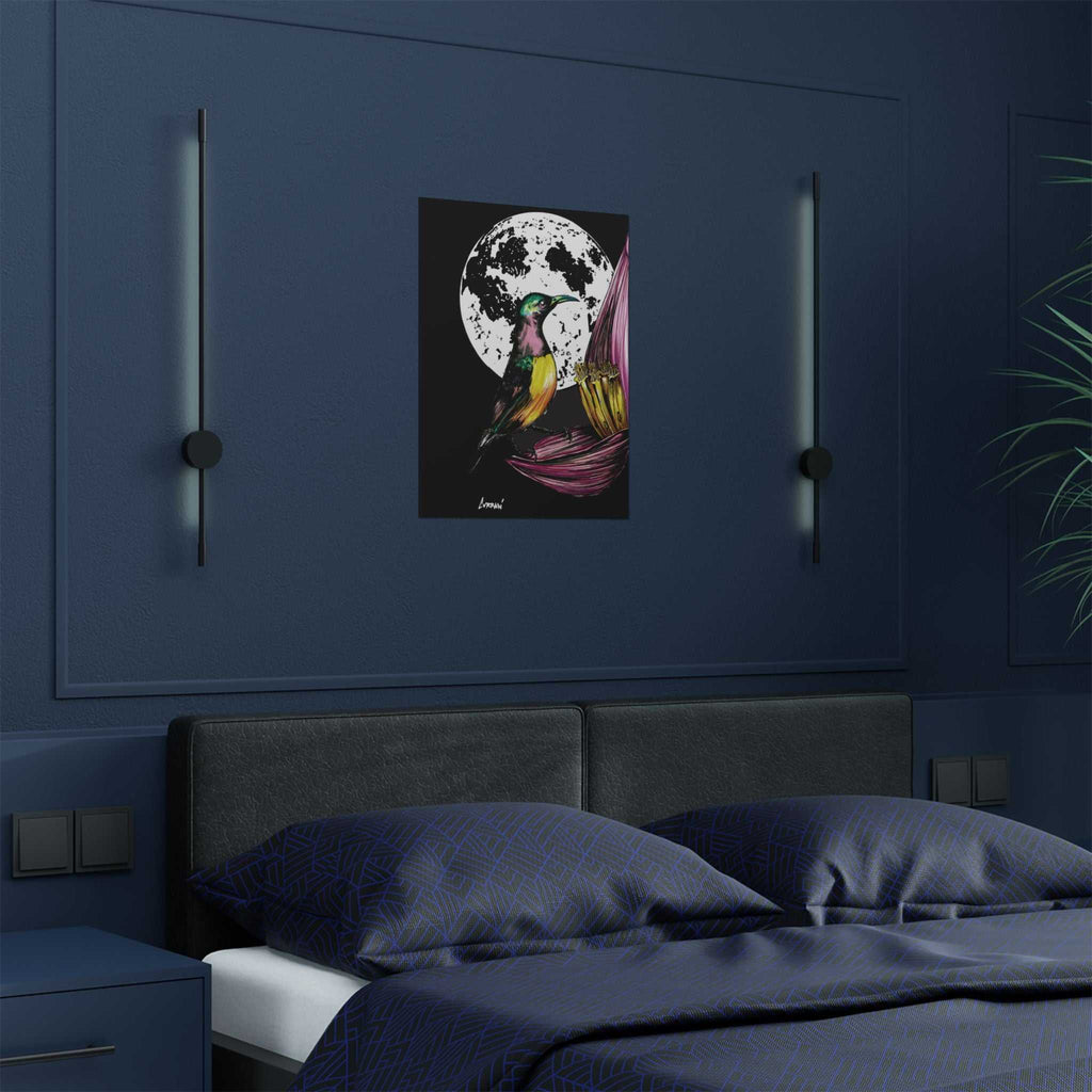 Discover the perfect addition to your nature-inspired decor with our Vibrant Bird Satin Poster - Art Print for Nature Lovers. Brighten up your space today!