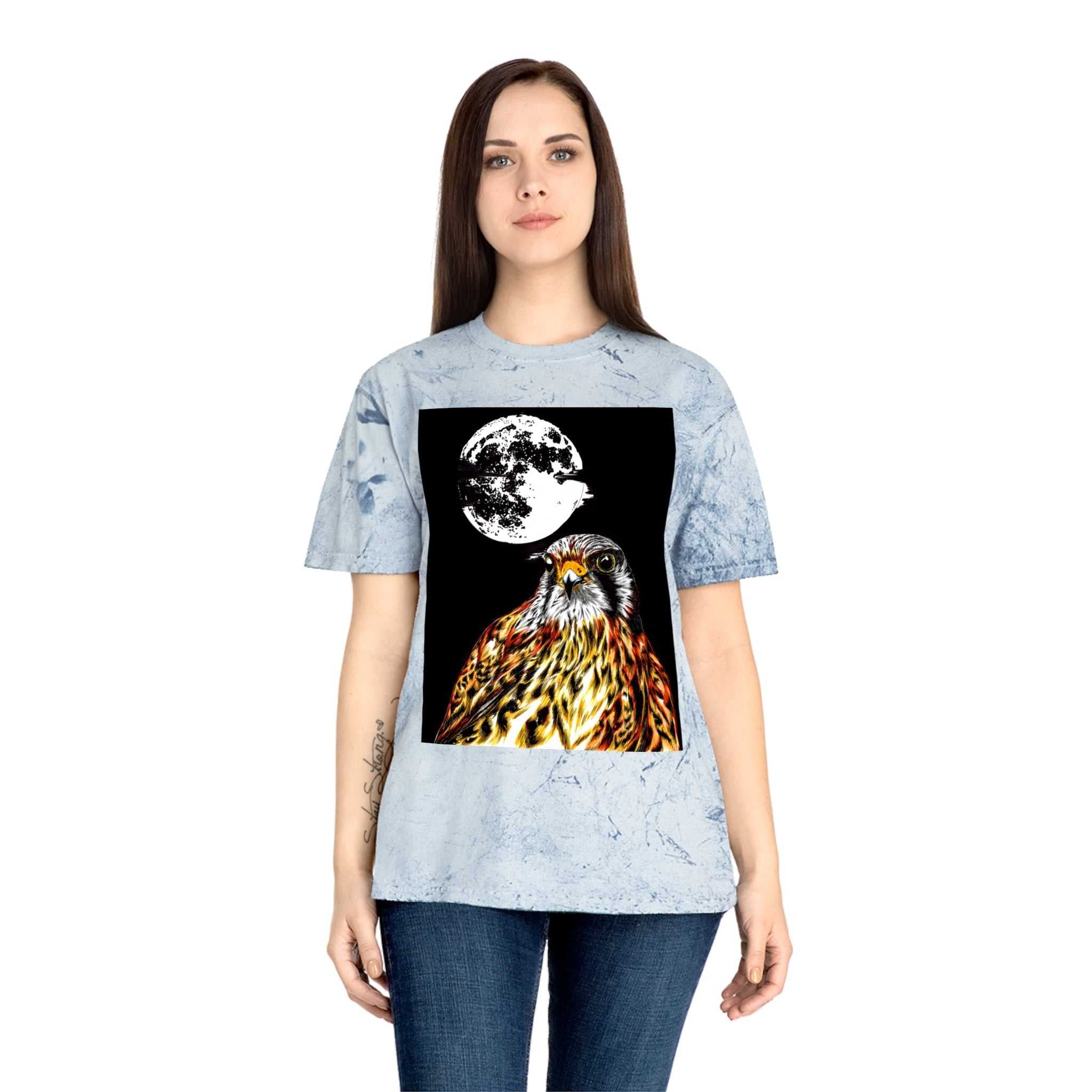 Unisex Color Blast Falcon T-Shirt Bohemian Nature Vibe