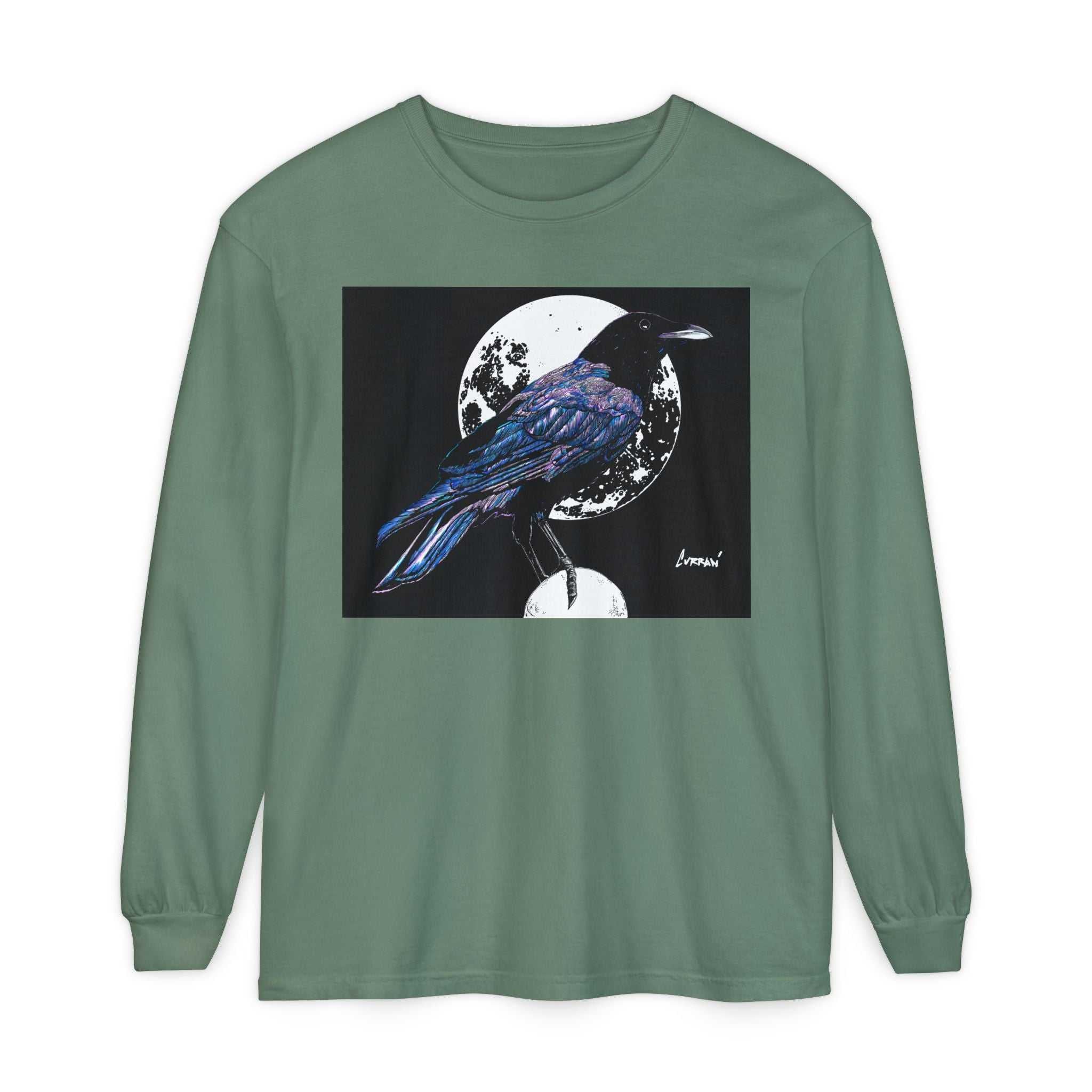 Mystical Crow Long Sleeve T Shirt Unisex