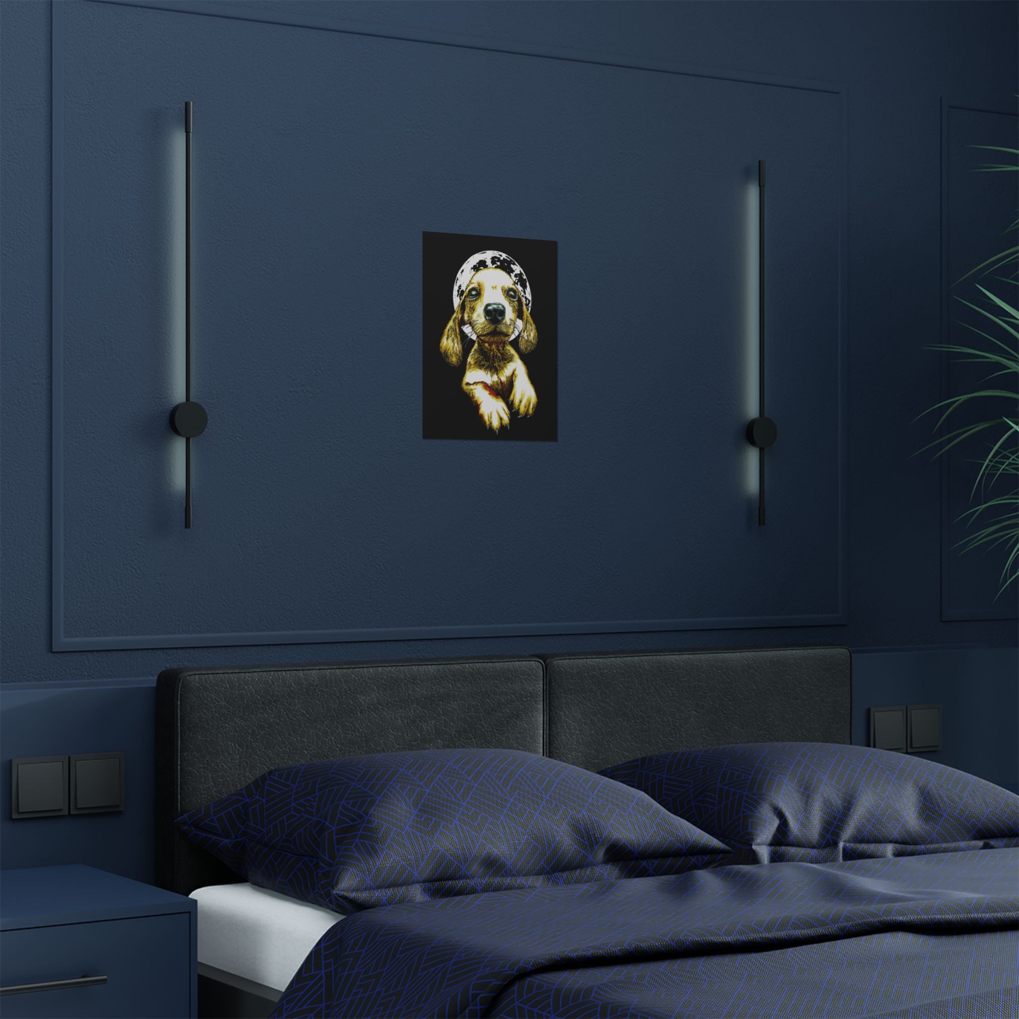 Charming Dog Satin Poster - 300gsm Wall Art Print