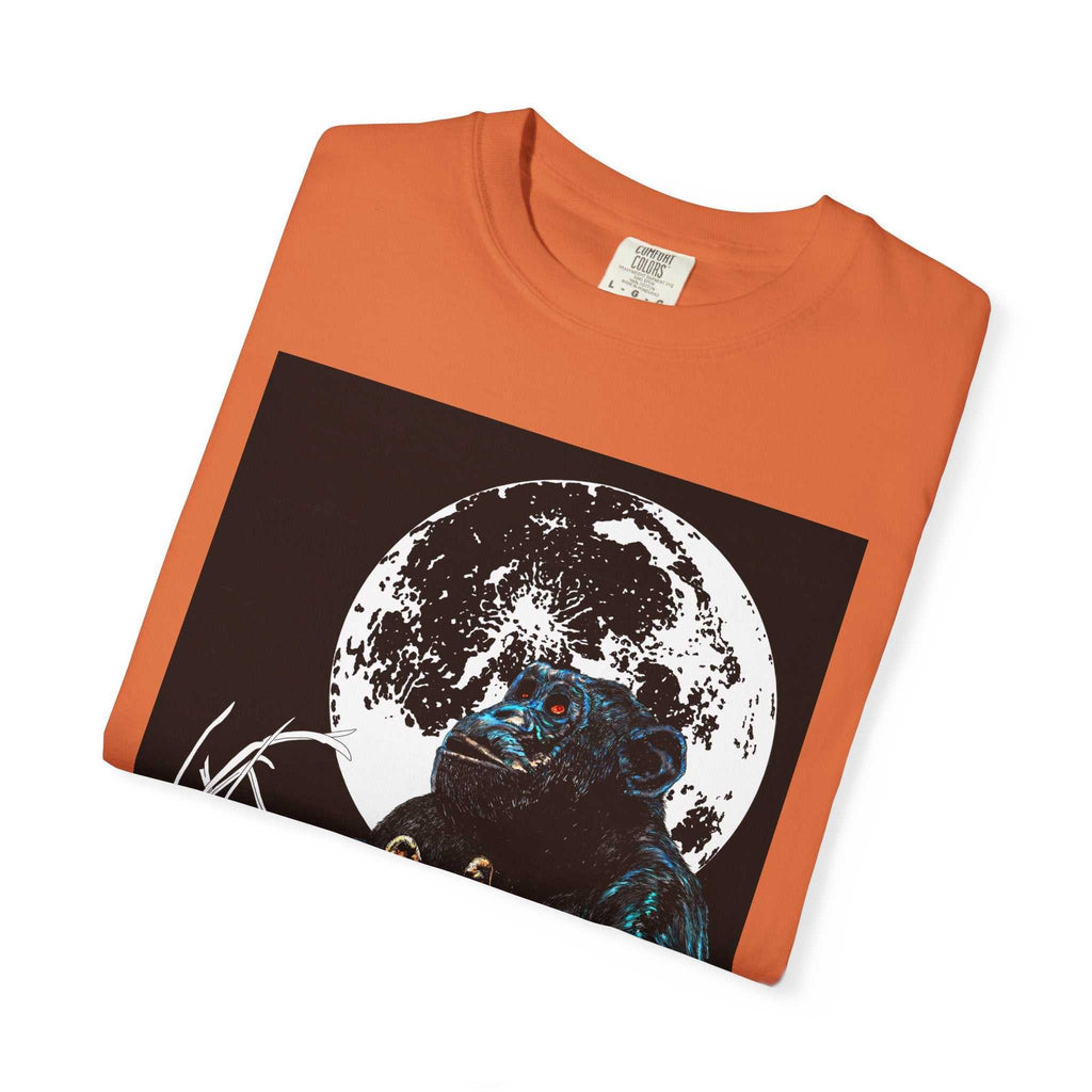 Moonlit Gorilla and Child Unisex Garment-Dyed T-Shirt