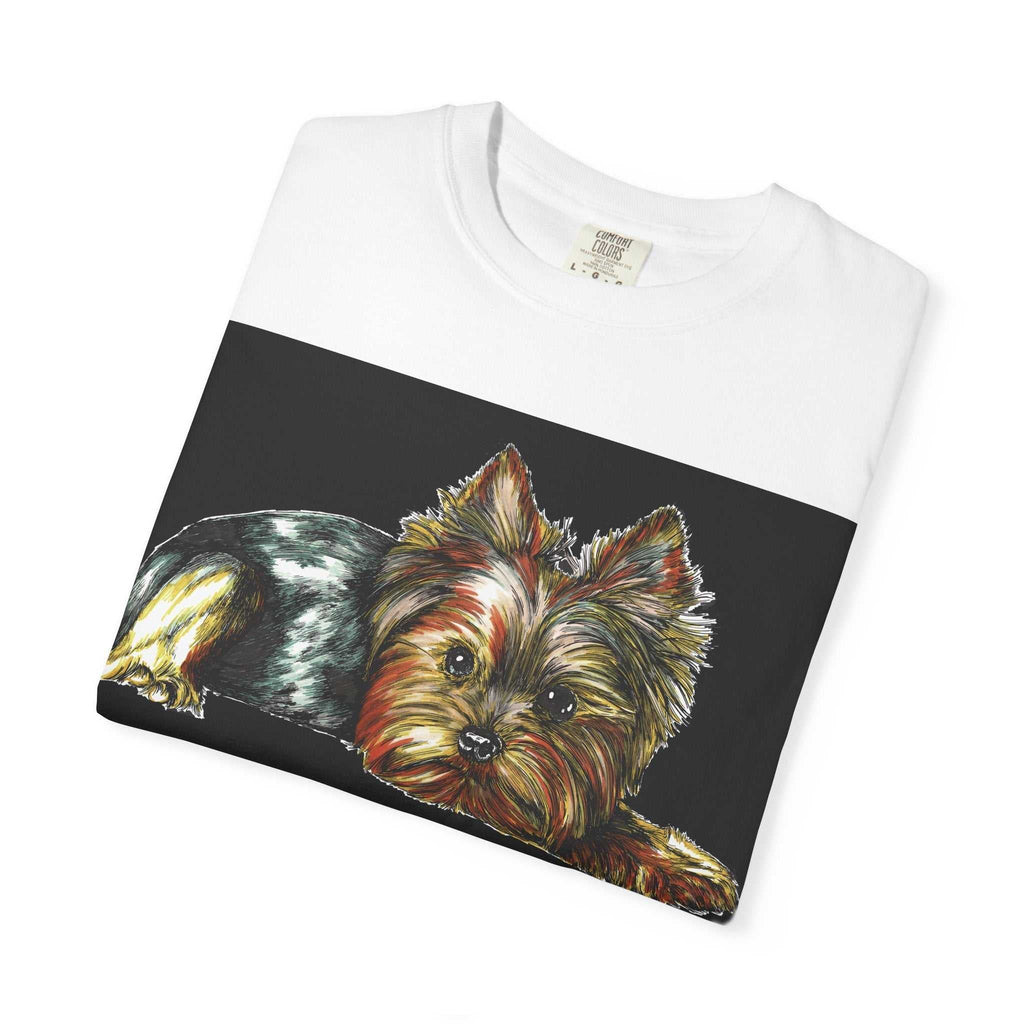 Yorkie Terrier Unisex Garment-Dyed T-Shirt