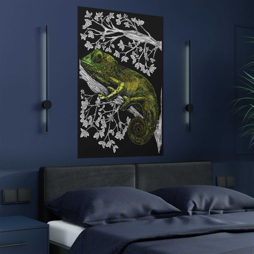 Chameleon Satin Poster - 300gsm Wall Art for Nature Lovers