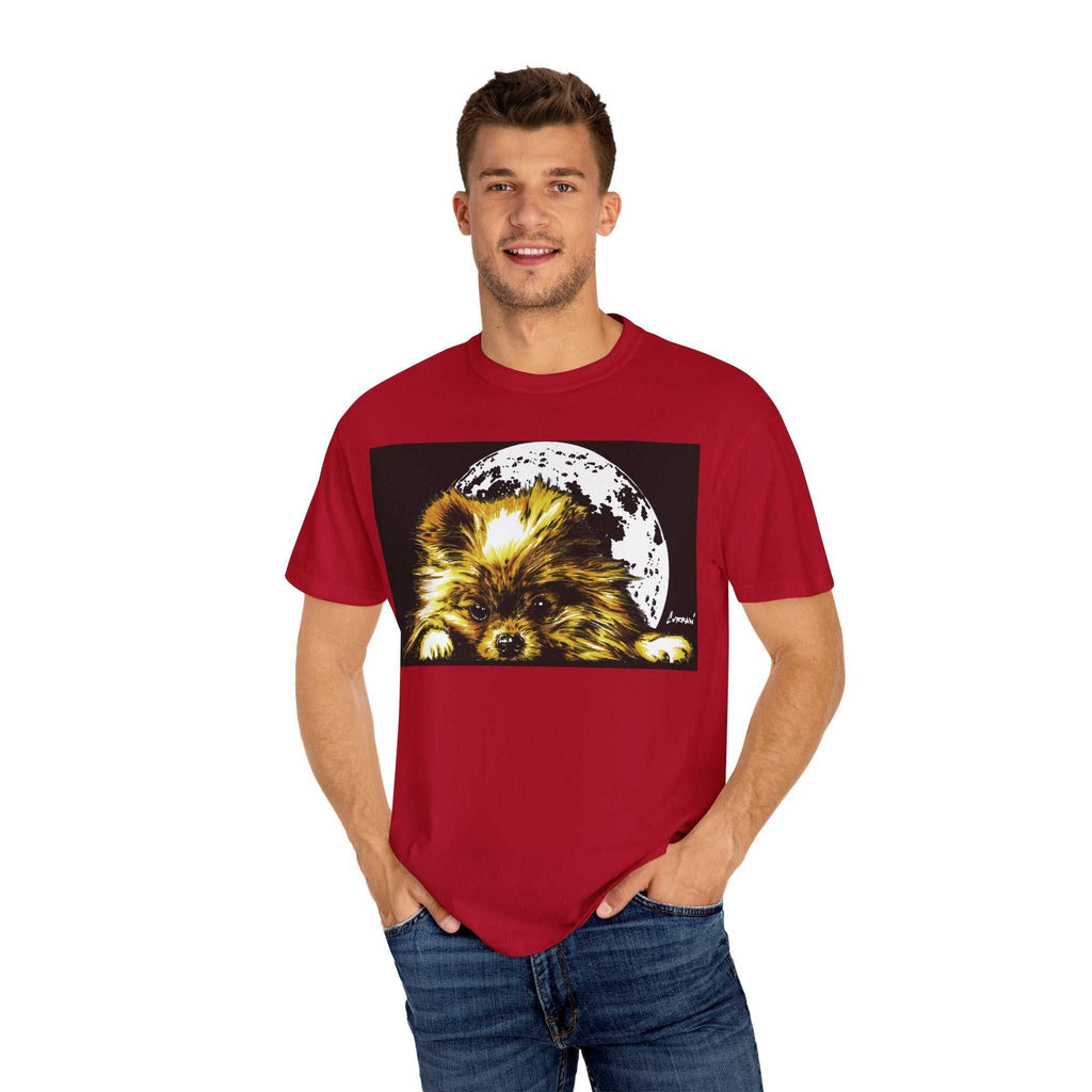 Pomeranian Unisex T-shirt - Hand Painted Art Design