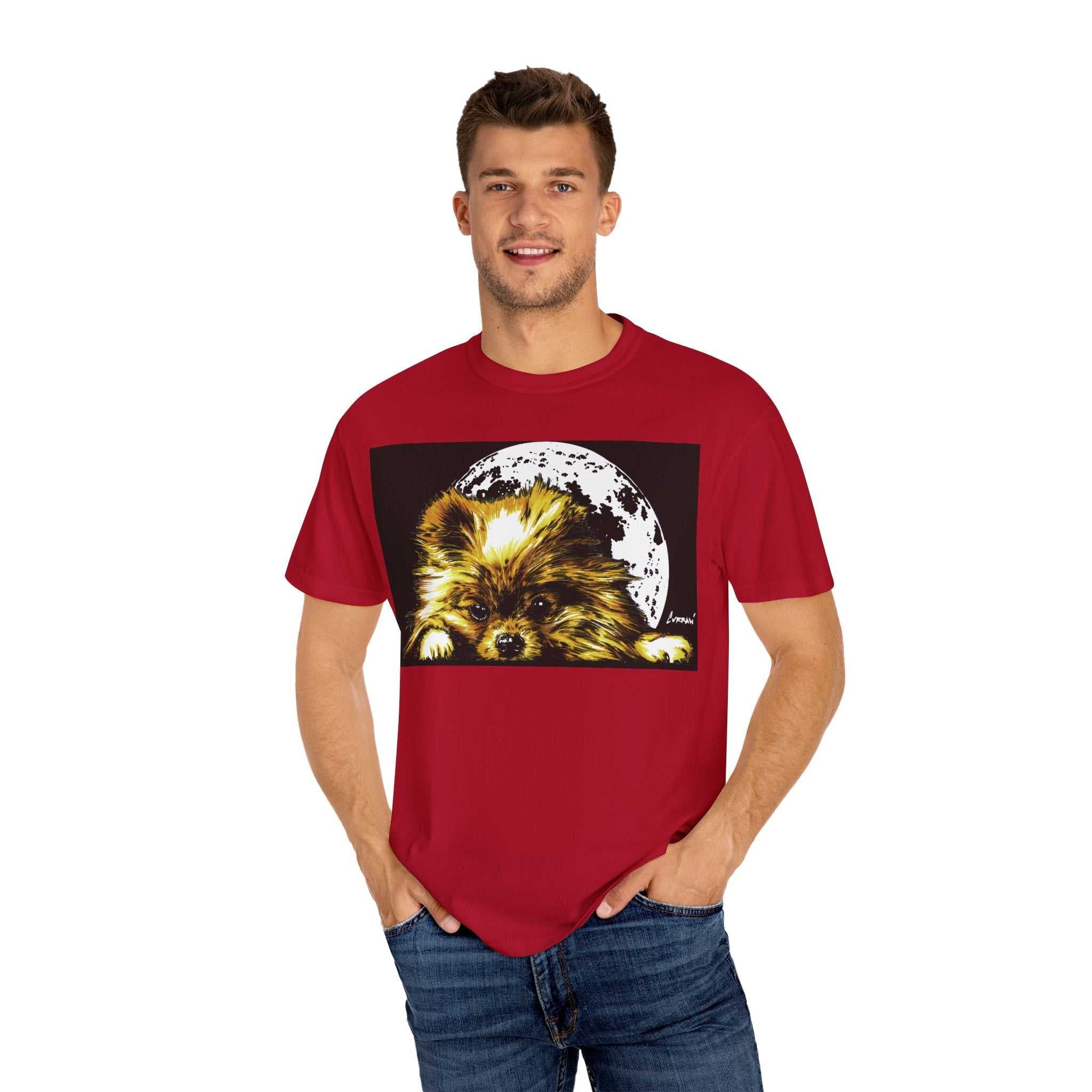 Pomeranian Unisex T-shirt - Hand Painted Art Design