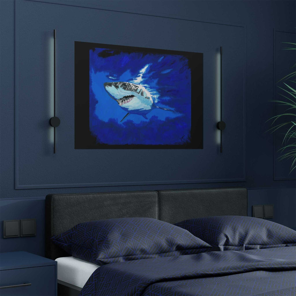 Great White Shark Satin Poster (300gsm) - Vibrant Wall Art