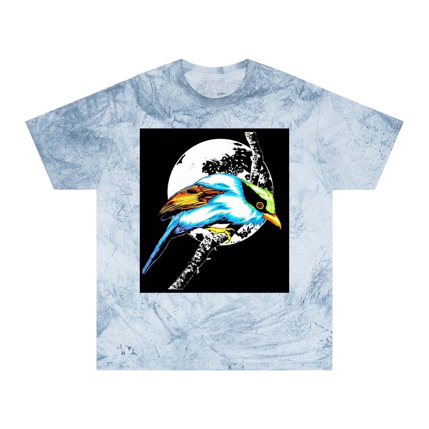 T Shirt with Vibrant Bird Design Perfect for Nature Lovers