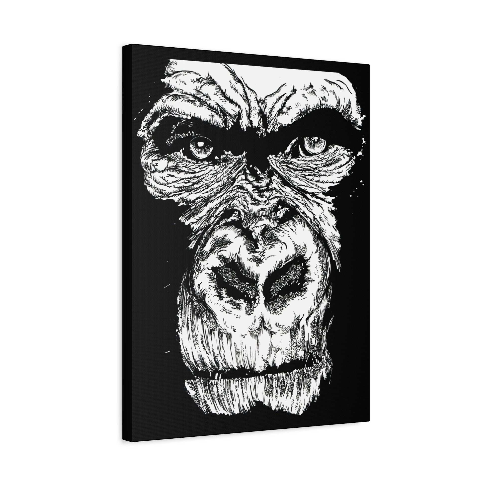 Gorilla Wall Art, Gorilla Print, Hand-Drawn Gorilla