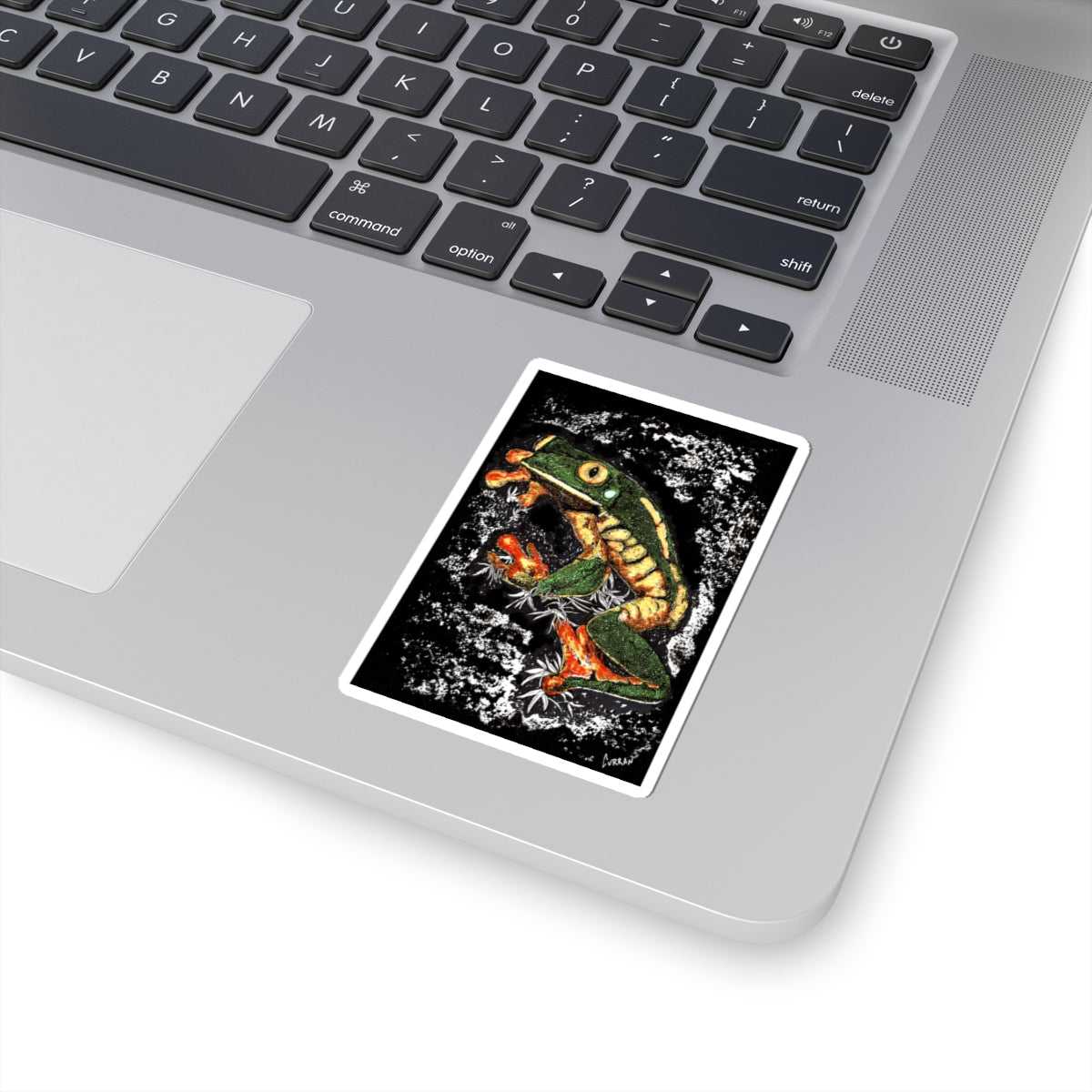 Add a pop of nature to your world with Vibrant Frog Kiss-Cut Stickers | Nature-Inspired Artwork, Shop now for unique and colorful designs!