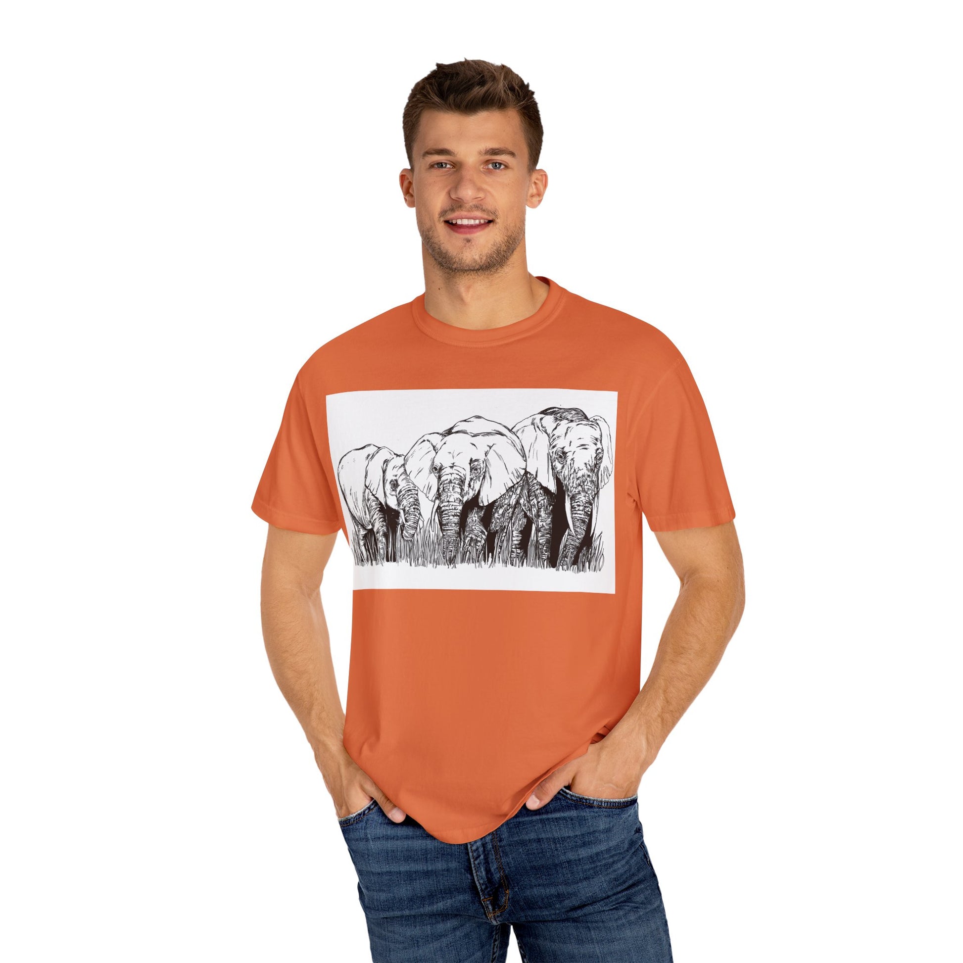 Eco-Friendly Elephant Graphic Unisex T-Shirt