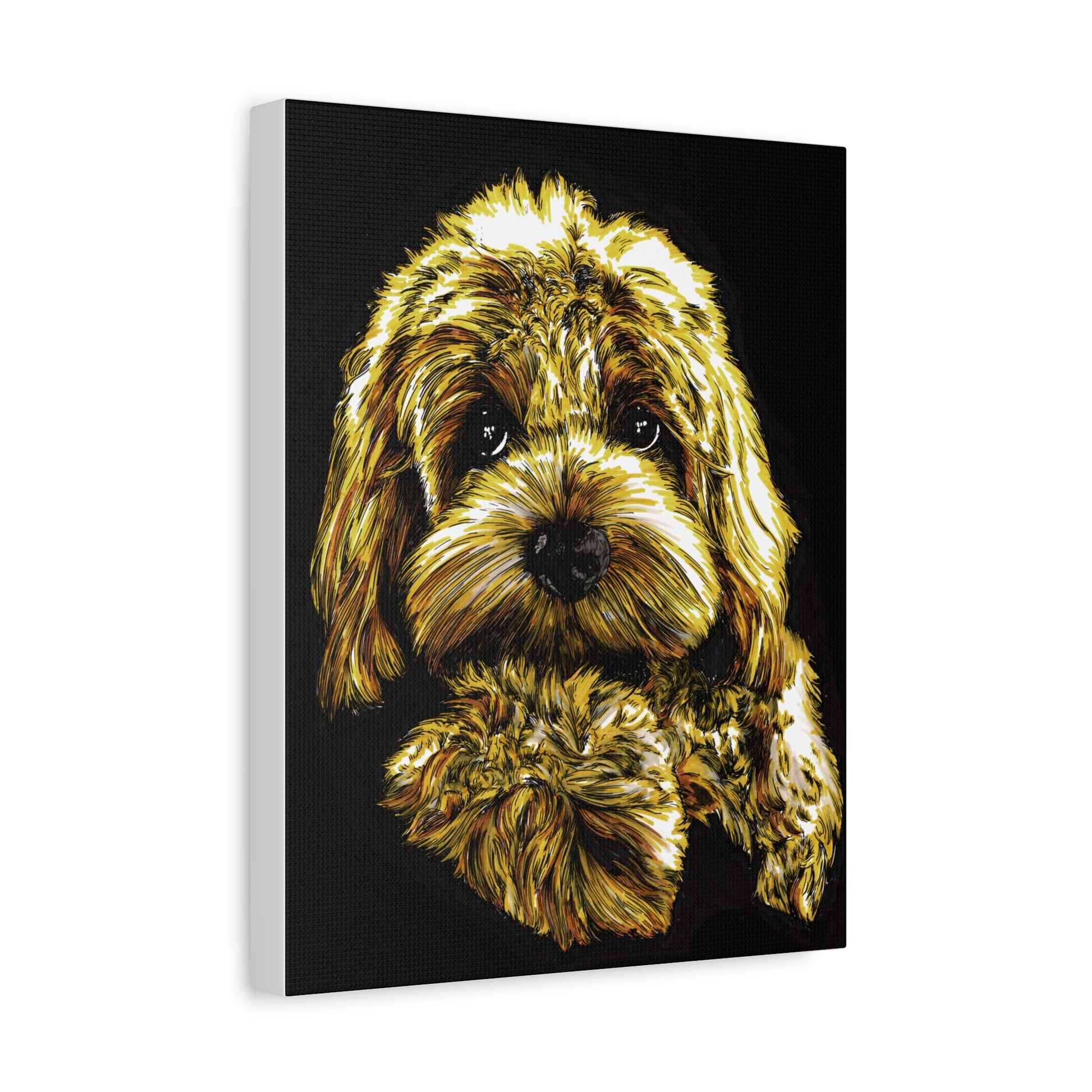Goldendoodle Print, Hand-Drawn Original Dog Art,