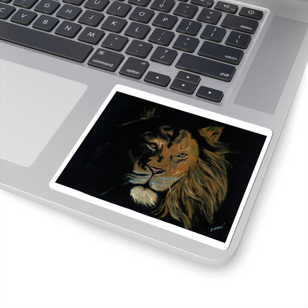 Unleash your wild side with our Wild Lion Kiss-Cut Sticker! Bold animal art for nature lovers, perfect for adding a touch of adventure to your belongings.