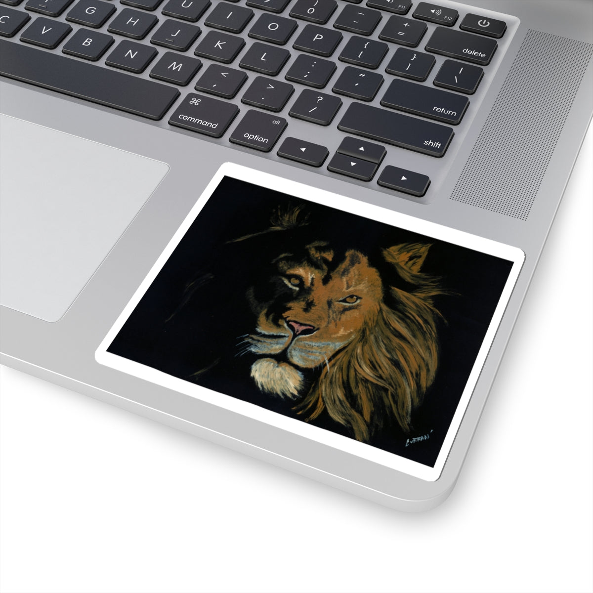 Wild Lion Kiss-Cut Sticker | Bold Animal Art for Nature Lovers