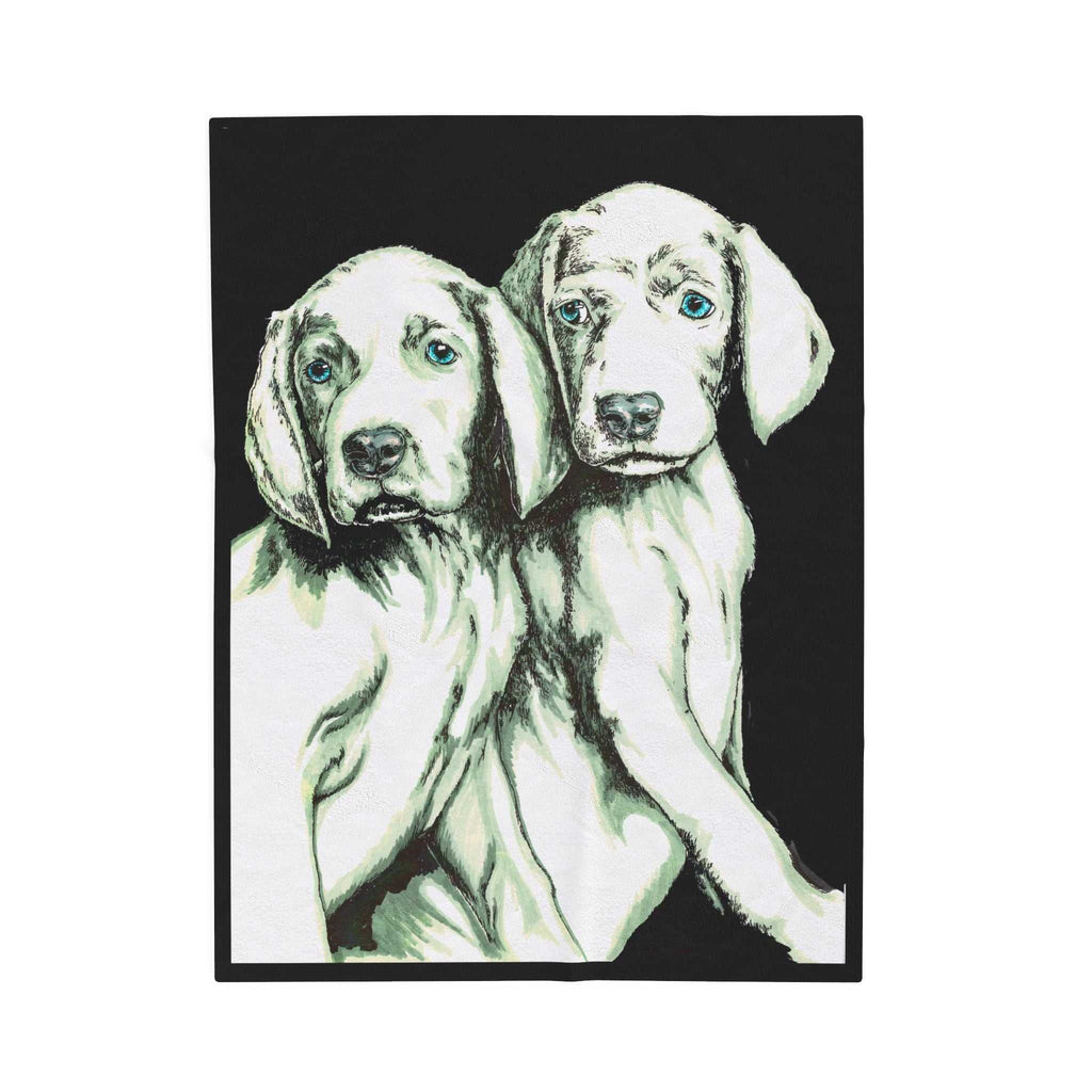 Two Puppy Design Plush Blanket