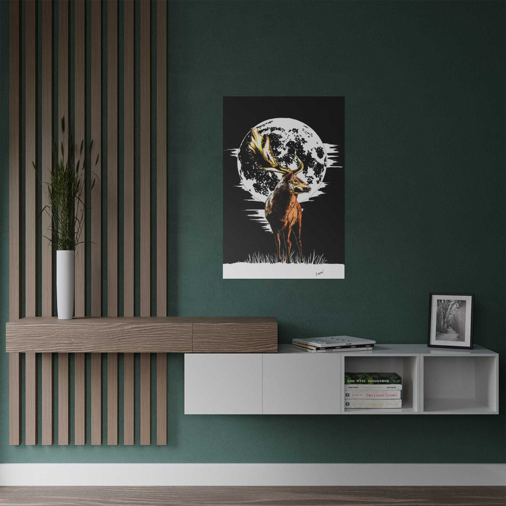 Deer Satin Poster - 300gsm Art Print for Nature Lovers