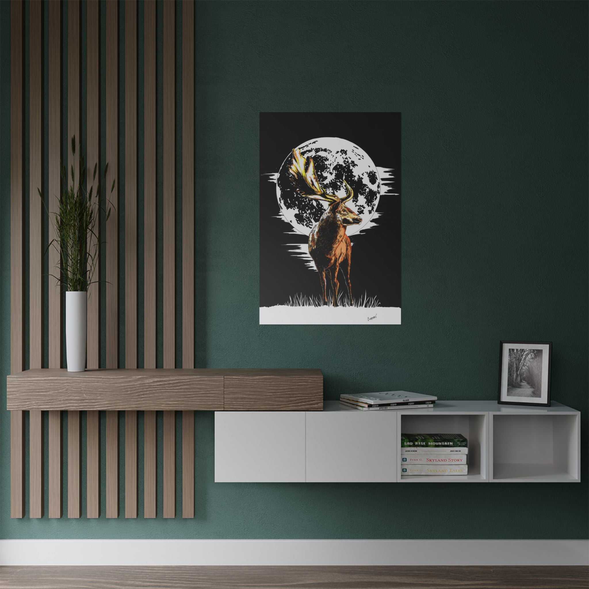 Deer Satin Poster - 300gsm Art Print for Nature Lovers