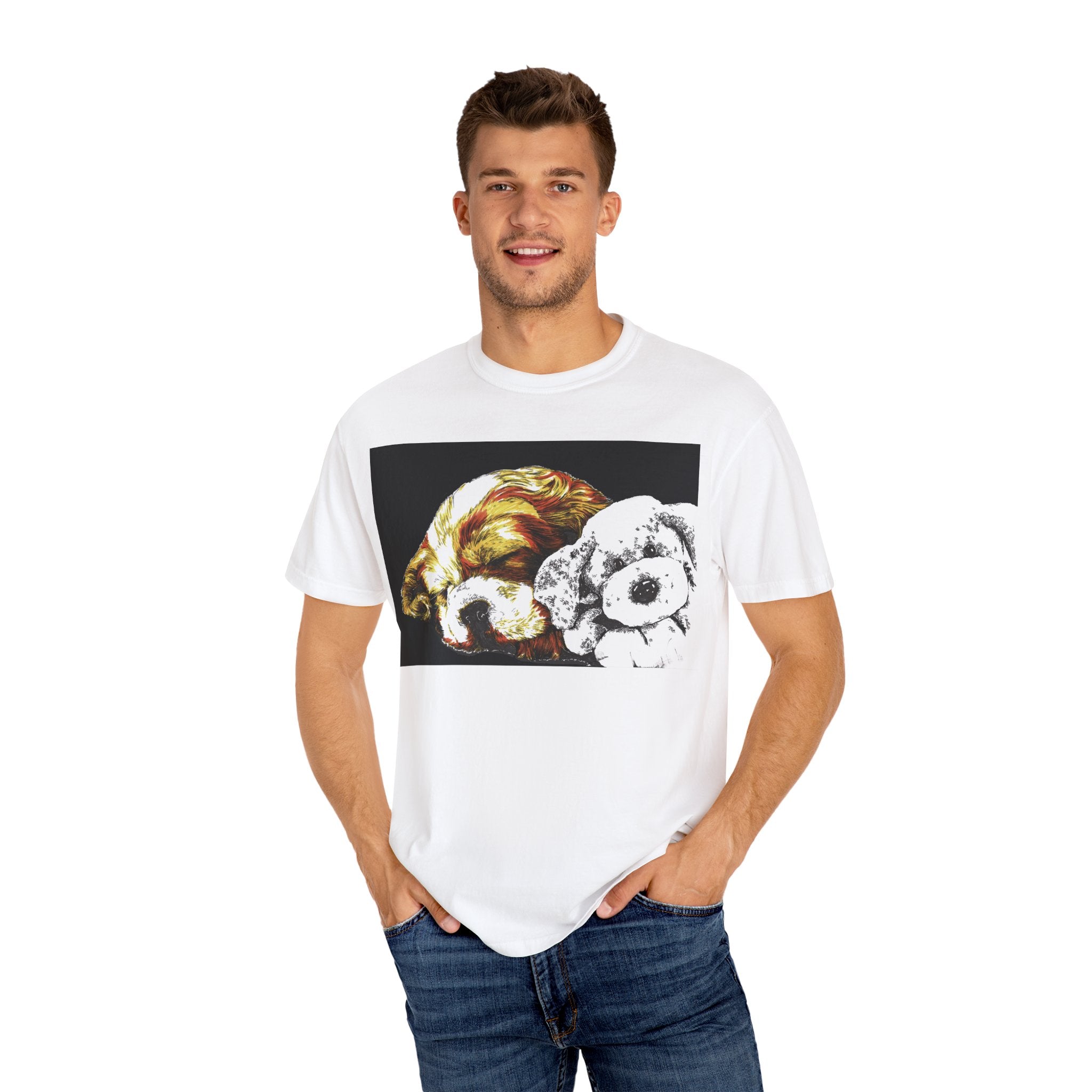 Cocker Spaniel T-shirt - Hand Drawn Art Design