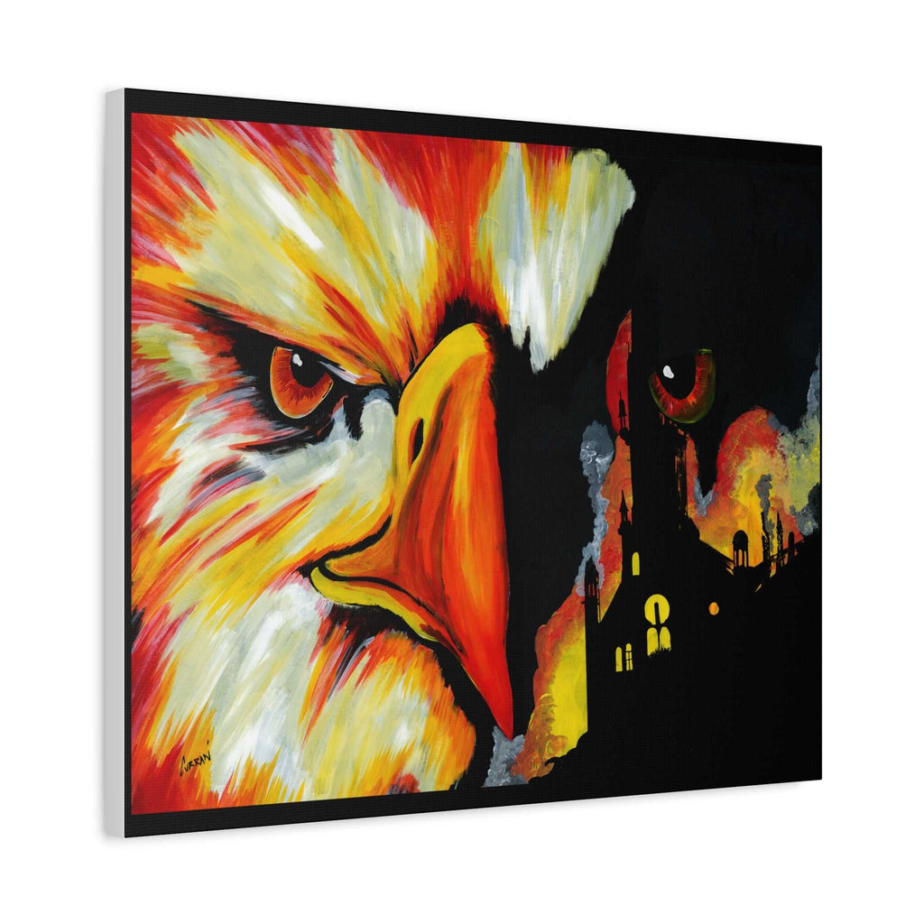 Phoenix Canvas Print, print of my Original hand painted art
