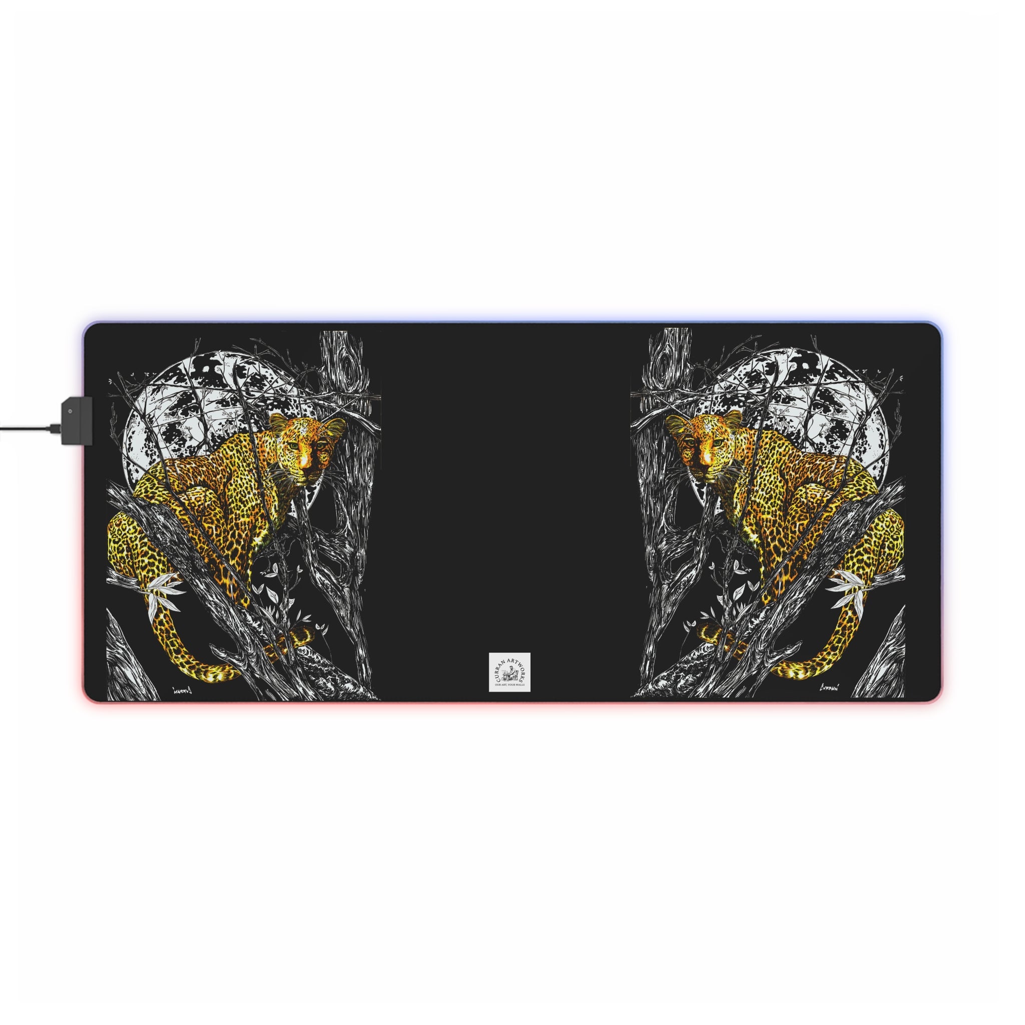 LED Gaming Mouse Pad - Illuminated Animal Design for Gamers