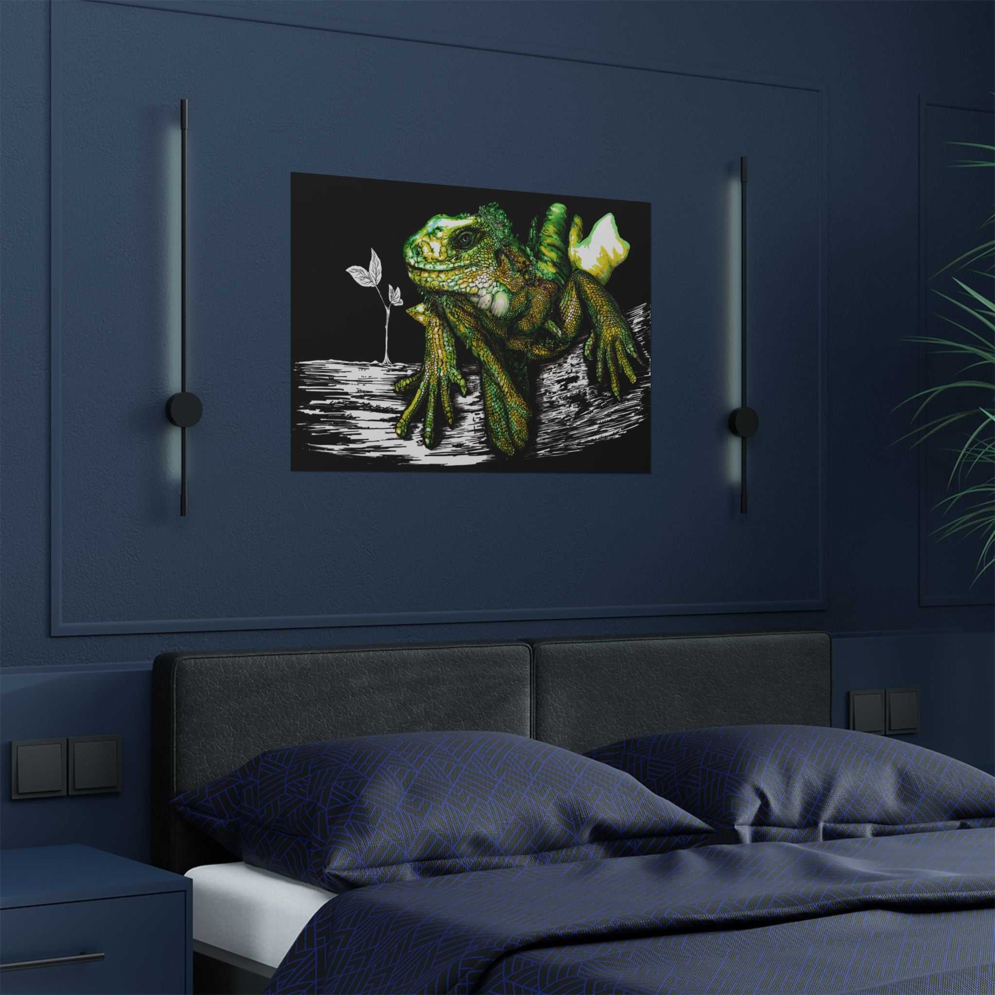 Transform your walls with our Lizard Satin Poster - Stunning 300gsm Wall Art. Elevate your space with this captivating piece!
